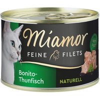 Miamor Feine Filets Naturell Bonito-Thunfisch 12x156 g von Miamor