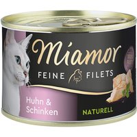 Miamor Feine Filets Naturell Huhn & Schinken 24x156 g von Miamor