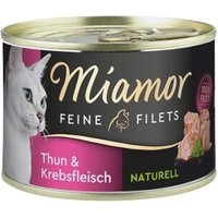 Miamor Feine Filets Naturell Thun & Krebsfleisch 24x156 g von Miamor