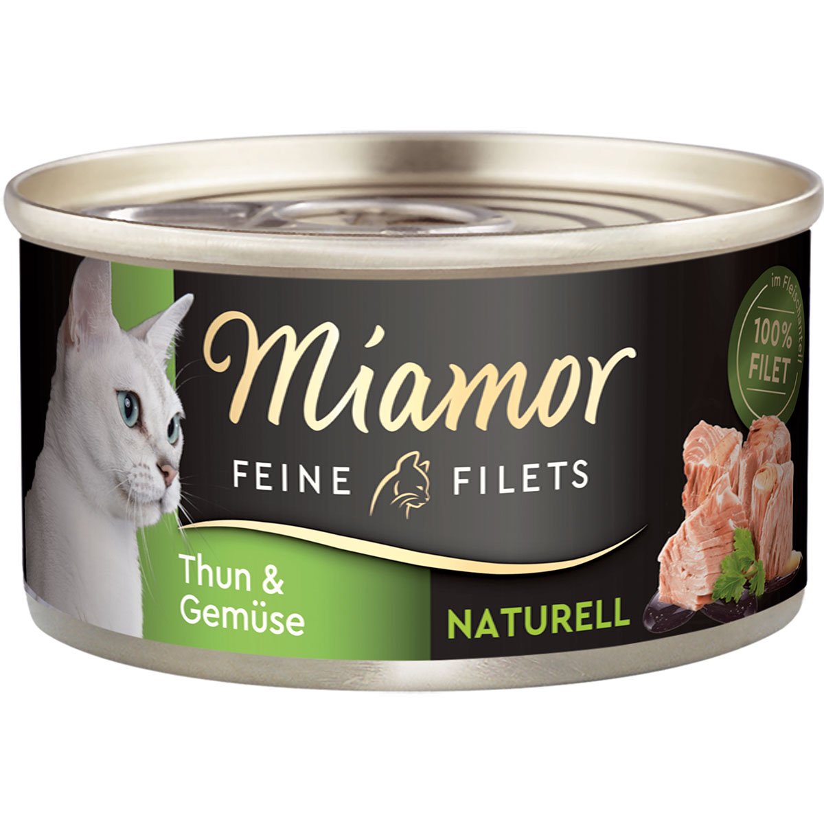 Miamor Feine Filets naturell Thun & Gemüse 24x80g von Miamor