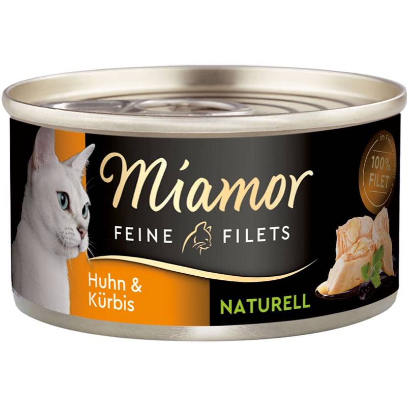 Miamor Feine Filets naturell Huhn & Kürbis 24x80g von Miamor