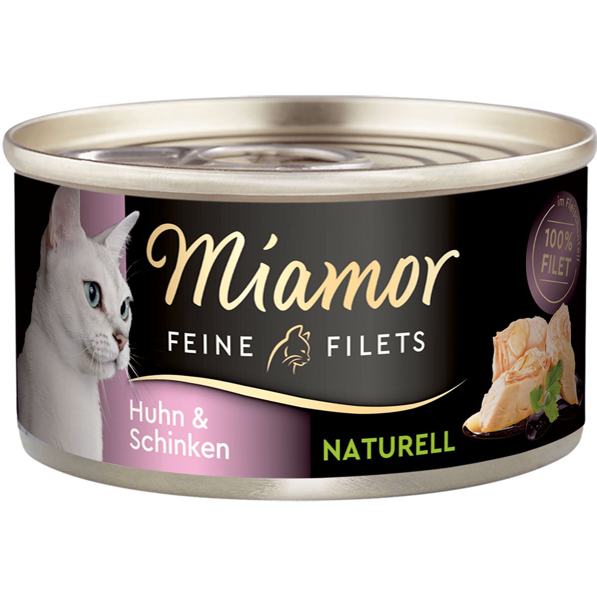 Miamor Feine Filets naturell Huhn & Schinken 24x80g von Miamor