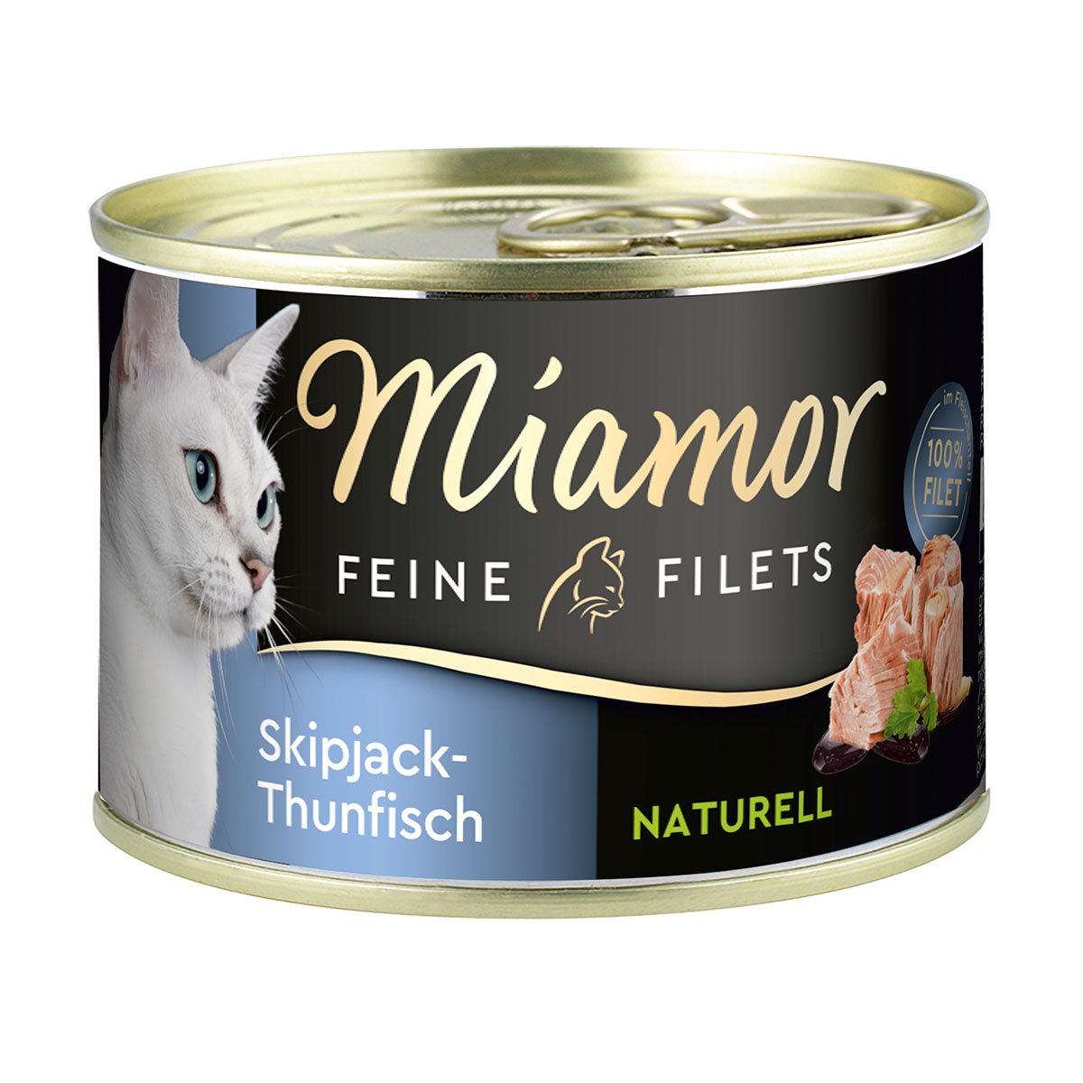 Miamor Feine Filets Naturell Skipjack-Thunfisch 24x156g von Miamor