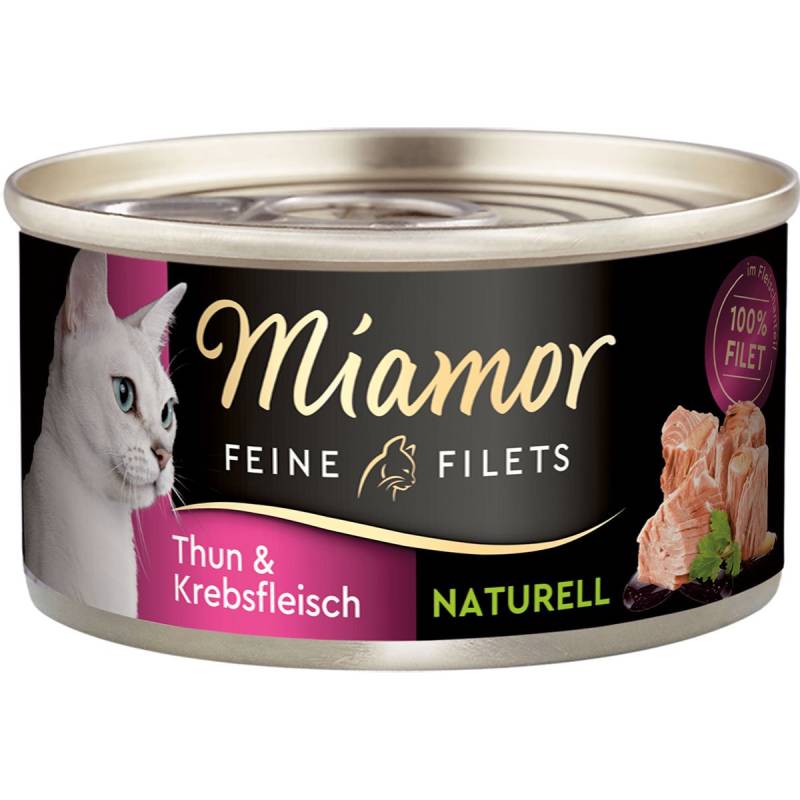 Miamor Feine Filets naturell Thun & Krebsfleisch 24x80g von Miamor