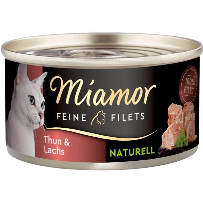 Miamor Feine Filets naturell Thun & Lachs 24x80g von Miamor