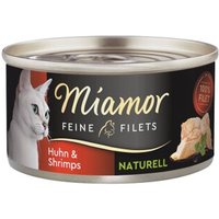 Miamor Feine Filets Naturelle Huhn & Shrimps 24x80 g von Miamor