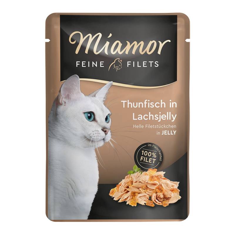 Miamor Feine Filets Thunfisch in Lachsjelly im Frischebeutel 48x100g von Miamor