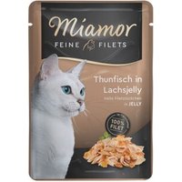 Miamor Feine Filets in Jelly Thunfisch in Lachsjelly 24x100 g von Miamor