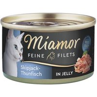 Miamor Feine Filets in Jelly Skipjack-Thunfisch 48x100 g von Miamor