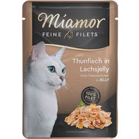 Miamor Feine Filets in Jelly Thunfisch in Lachsjelly 48x100 g von Miamor