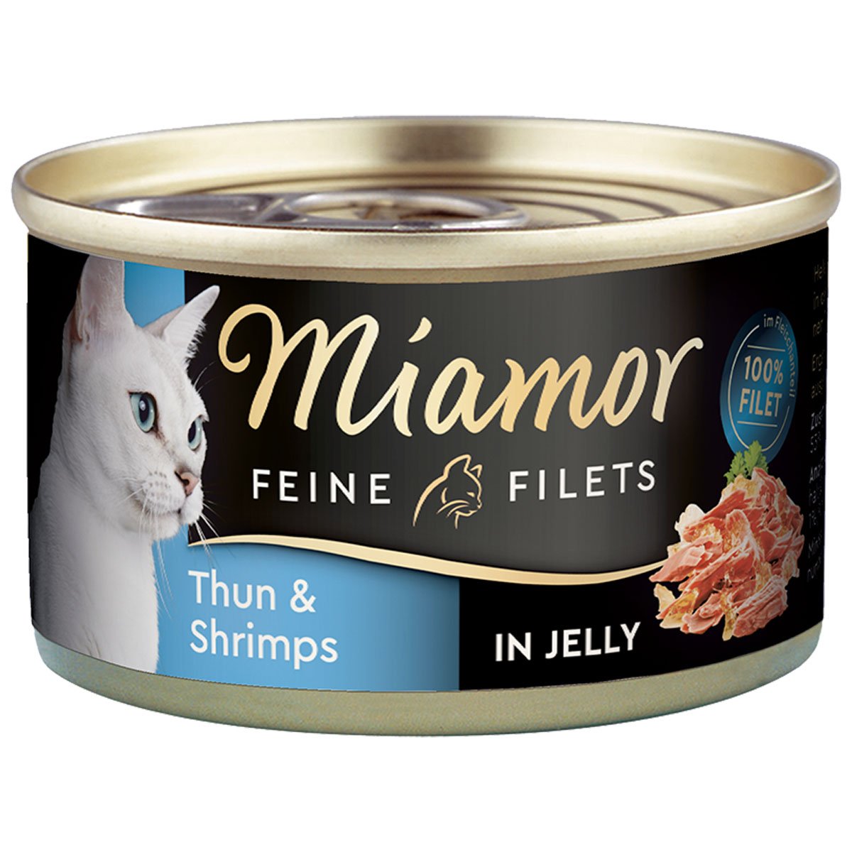 Miamor Feine Filets in Jelly Thunfisch und Shrimps 100g Dose 24x100g von Miamor