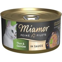 Miamor Feine Filets in Sauce 24 x 85g Thunfisch & Gemüse von Miamor