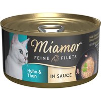 Miamor Feine Filets in Sauce 24 x 85g Thunfisch & Huhn von Miamor