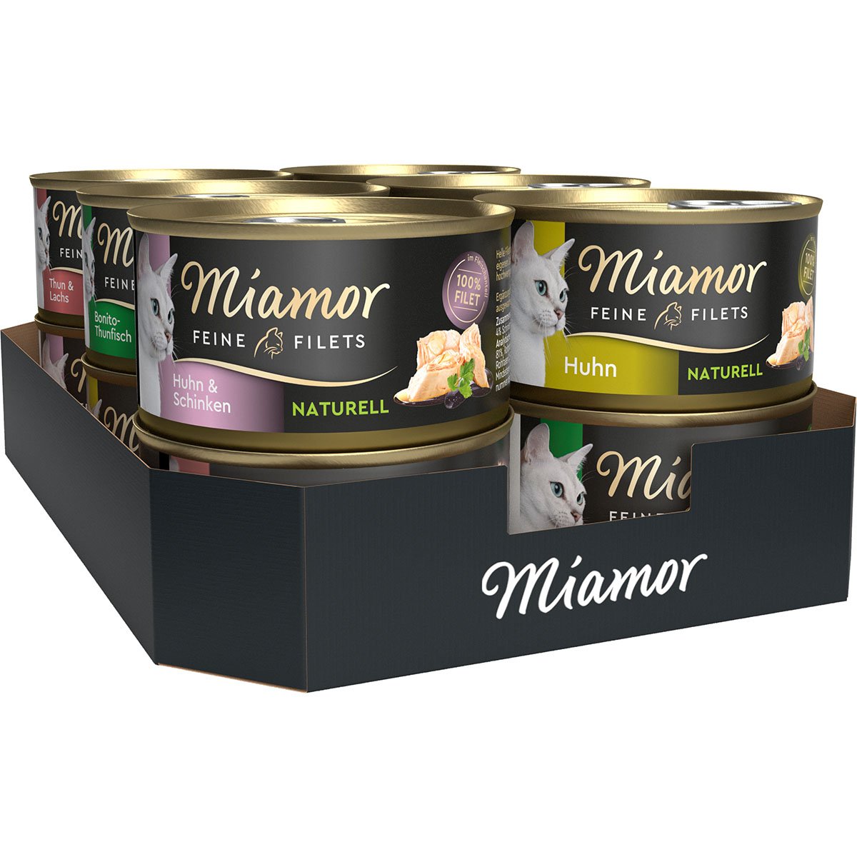 Miamor Feine Filets naturell Mixtray 2 24x80g von Miamor