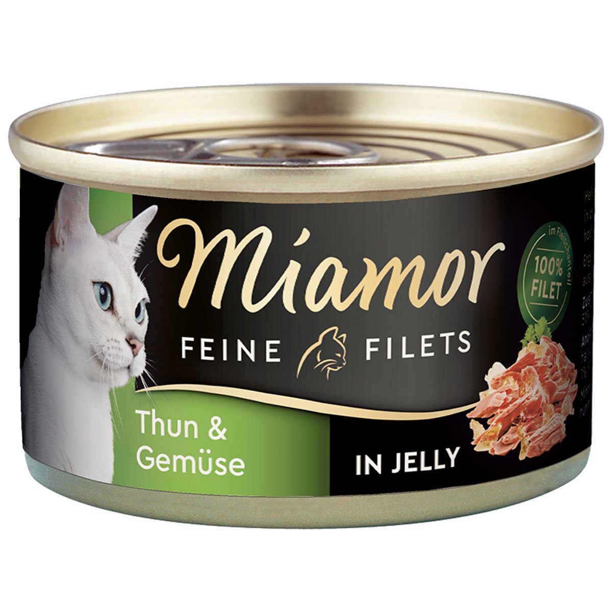 Miamor Katzenfutter Feine Filets in Jelly Thunfisch und Gemüse 24x100g von Miamor