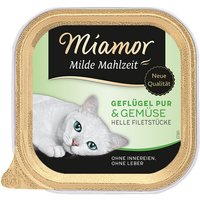 Miamor Milde Mahlzeit Geflügel pur & Gemüse 16x100 g von Miamor