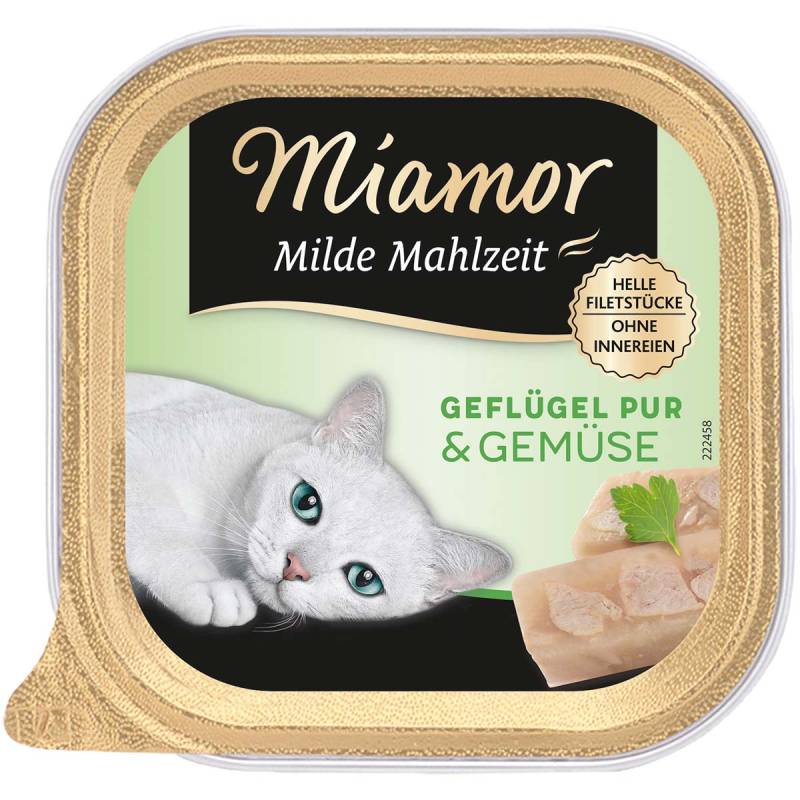 Miamor Milde Mahlzeit Geflügel Pur & Gemüse 16x100g von Miamor