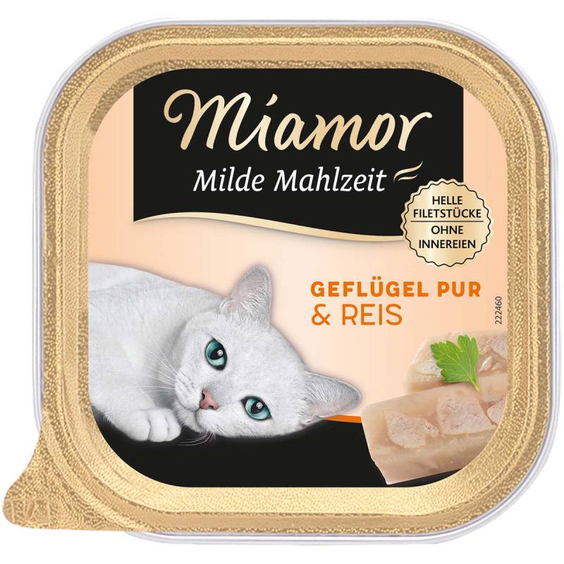 Miamor Milde Mahlzeit Geflügel Pur & Reis 16x100g von Miamor