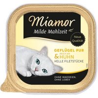 Miamor Milde Mahlzeit Geflügel pur & Huhn 32x100 g von Miamor