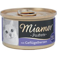 Miamor Pastete 12 x 85 g - Geflügelherzen von Miamor