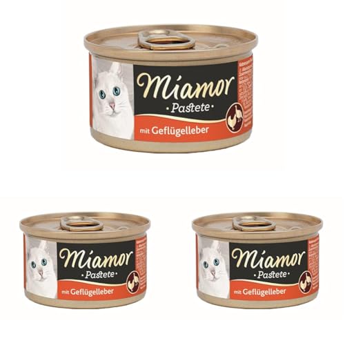 Miamor Pastete Geflügelleber 12 x 85g (Packung mit 3) von Miamor