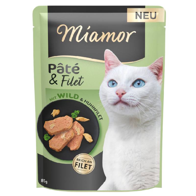 Miamor Pâté & Filet 10 x 85 g - mit Wild von Miamor