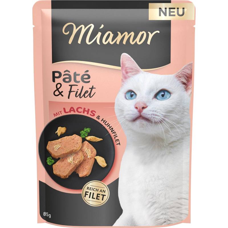 Miamor Pate & Filet mit Lachs 10x85g von Miamor