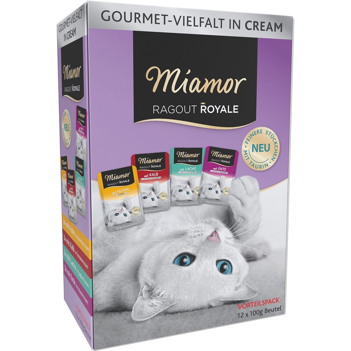 Miamor Ragout Royale Cream Vielfalt Multibox 12x100g von Miamor