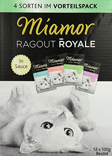Miamor Ragout Royale Fisch-/Fleischvielfalt in Sauce Multibox 4x12x100g von Miamor