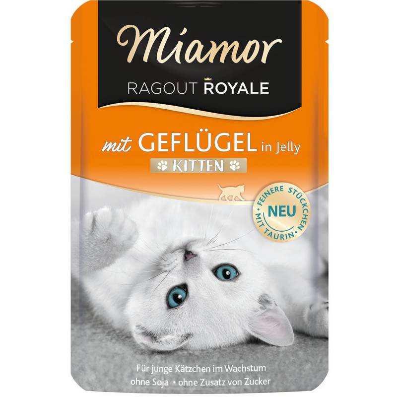 Miamor Ragout Royale Kitten Geflügel in Jelly 22x100g von Miamor