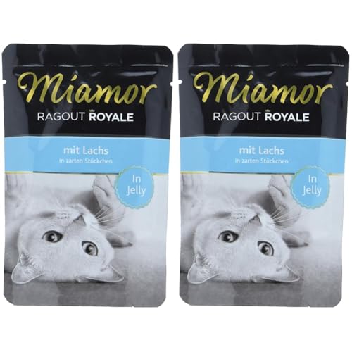 Miamor Ragout Royale Lachs 22x100g (Packung mit 2) von Miamor