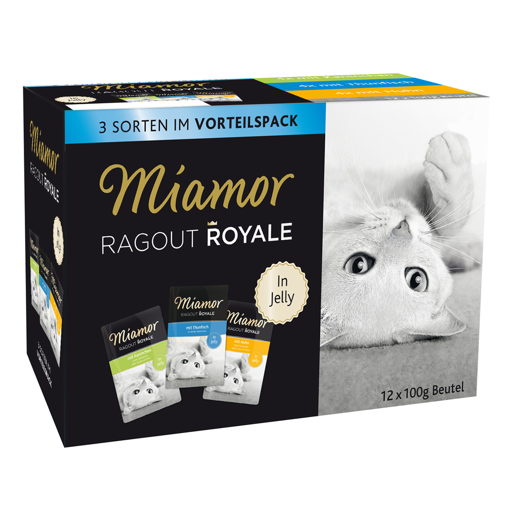 Miamor Ragout Royale - gemischtes Paket Katzenfutter - 48 x 100 g Jelly & Soße (10 Sorten) von Miamor