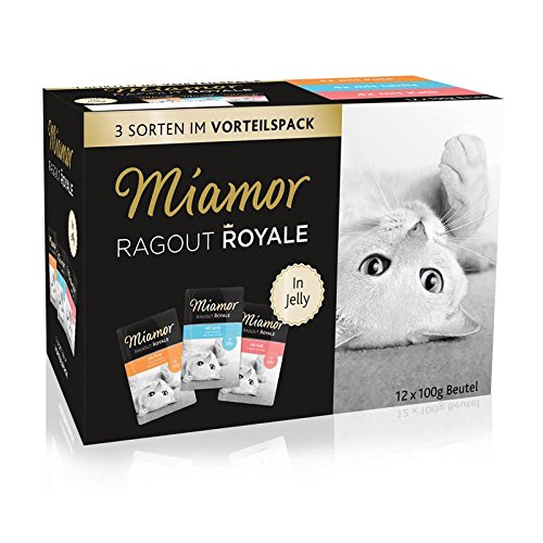 Miamor MP Ragout Royale in Jelly Lachs, Pute, Kalb 12x100g von Miamor