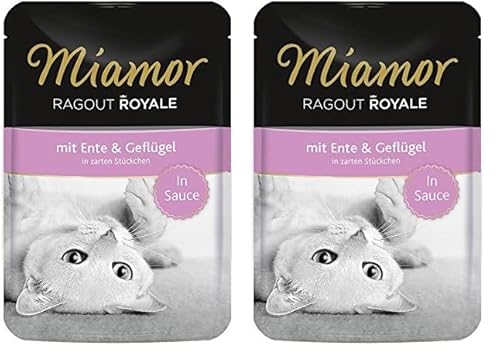 Miamor Ragout Royale in Sauce Ente & Geflügel 22x100g (Packung mit 2) von Miamor