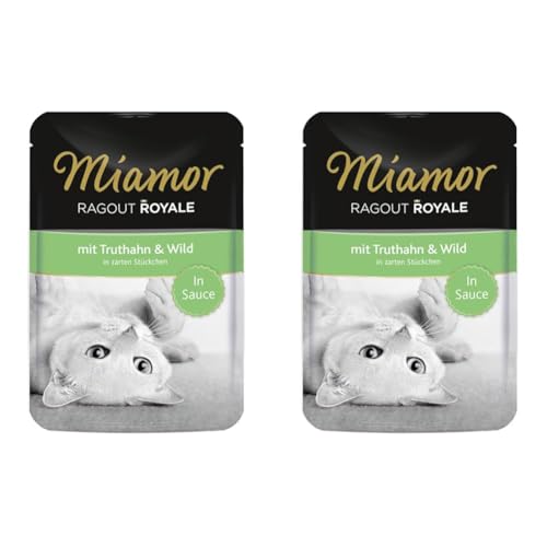 Miamor Ragout Royale in Sauce Truthahn & Wild 22x100g (Packung mit 2) von Miamor