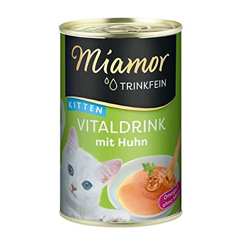 Miamor Trinkfein Vitaldrink Kitten mit Huhn | 24 x 135ml Katzensnack von Miamor