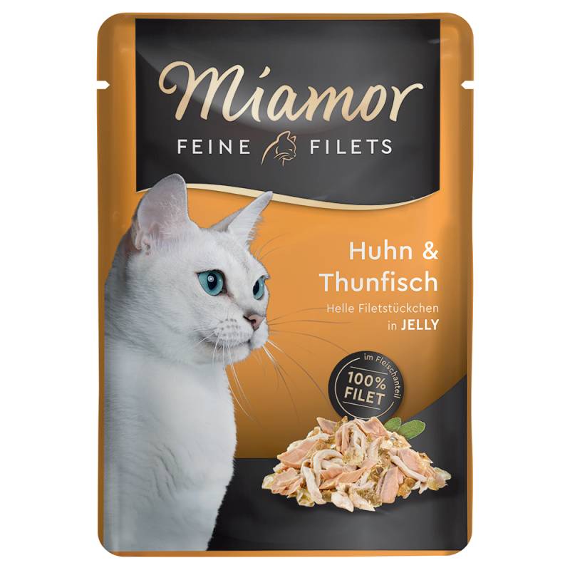 Sparpaket Miamor Feine Filets 24 x 100 g - Huhn & Thunfisch von Miamor