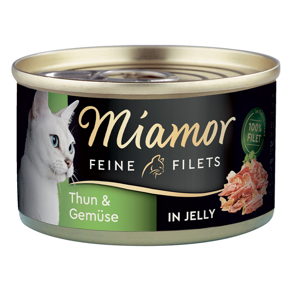 Sparpaket Miamor Feine Filets 24 x 100 g - Thunfisch & Gemüse von Miamor