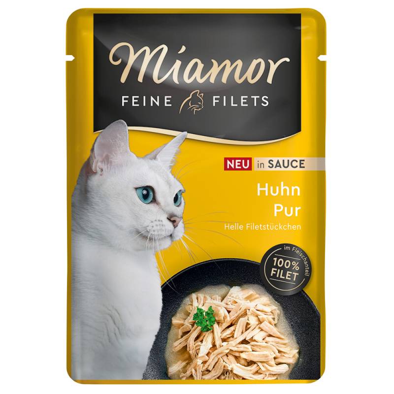 Sparpaket Miamor Feine Filets in Soße 24 x 100 g - Huhn Pur von Miamor