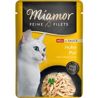 Sparpaket Miamor Feine Filets in Soße 24 x 100 g - Huhn Pur von Miamor