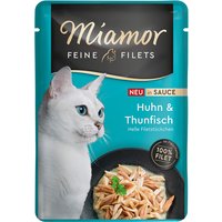 Sparpaket Miamor Feine Filets in Soße 24 x 100 g - Huhn & Thunfisch von Miamor