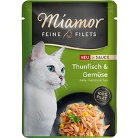 Sparpaket Miamor Feine Filets in Soße 24 x 100 g - Thunfisch & Gemüse von Miamor