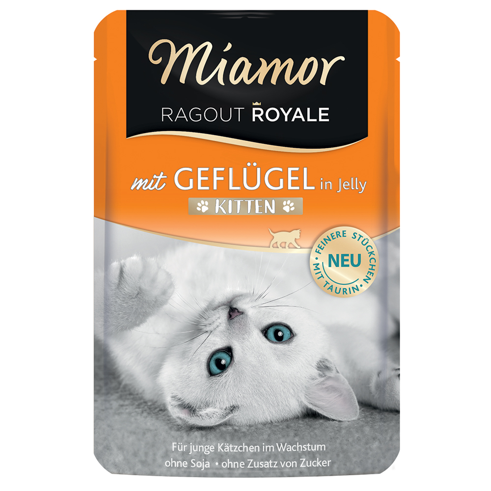 Sparpaket Miamor Ragout Royale Jelly Kitten 22 x 100 g - Geflügel von Miamor