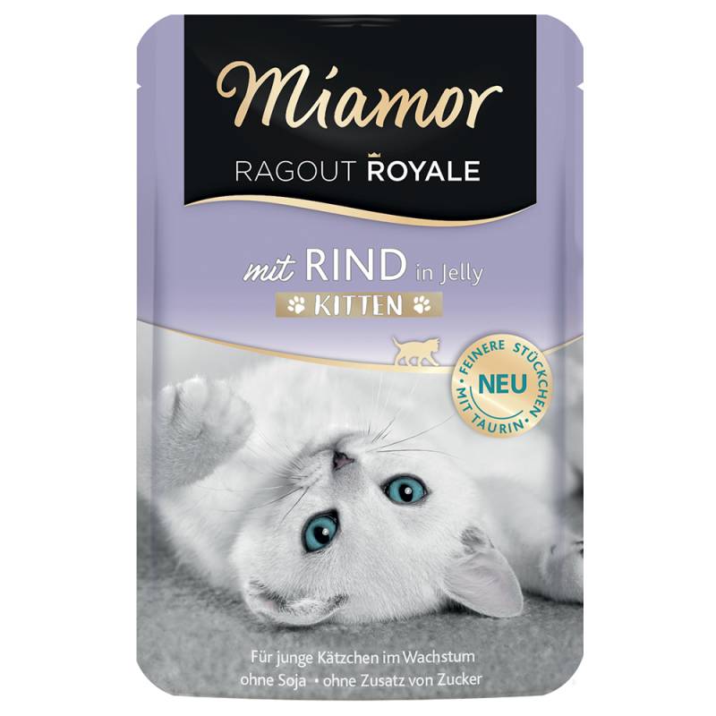 Sparpaket Miamor Ragout Royale Jelly Kitten 22 x 100 g - Rind von Miamor