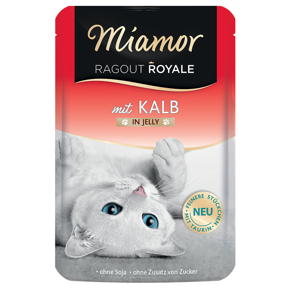 Sparpaket Miamor Ragout Royale in Jelly 22 x 100 g - Kalb von Miamor