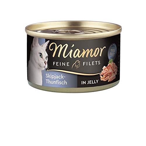 miamor feine Filets mit Skipjack-Thunfisch in Jelly - Nassfutter für Katzen - 24 x 100g von Miamor