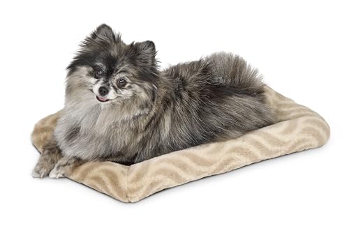 MidWest Homes for Pets QuiteTime 40218-WVTN Deluxe-Bett für kleine Hunde, leicht maschinenwaschbar und trocknergeeignet, Hellbraun, 45,7 cm von MidWest Homes for Pets