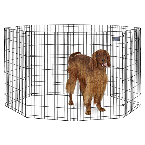 MidWest Homes for Pets 550-42 Laufstall und Spielgehege für Hunde, ohne Tür, 61 x 107 cm, schwarze E-Beschichtung von MidWest Homes for Pets