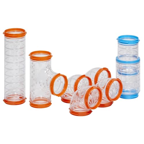 MidWest Homes for Pets Curvy Hamster Tube Value Pack, kompatibel mit allen Midwest und Ferplast Hamsterkäfigen, Modell FP-CTVP von MidWest Homes for Pets