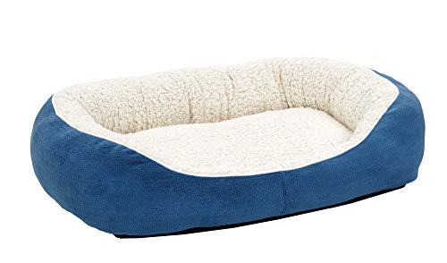 MidWest Homes for Pets Kuschel-Hundebett, blau, mittelgroß von MidWest Homes for Pets